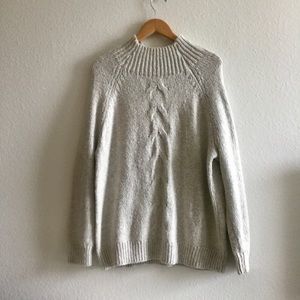 L.A. Hearts Turtleneck Gray Oversize Sweater